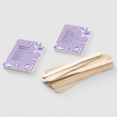 Hochzeitsprogramm für lila Lily Blume Fächer (Non-assembled)