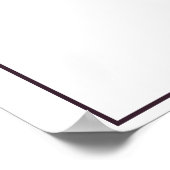 Hochzeitsprogramm für Lila Sonnenblumen Poster (Ecke)