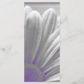 Hochzeitsprogramm für lila und graue Flora-Highlig Programm (Rückseite)