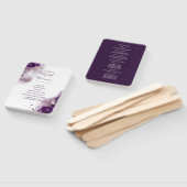 Hochzeitsprogramm für Lila Wasserfauna Fächer (Non-assembled)