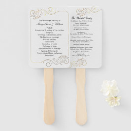 Hochzeitsprogramm für Luxus Fächer