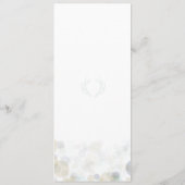 Hochzeitsprogramm für Marine, Gold und Minze 4" x Programm (Rückseite)