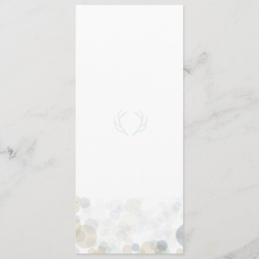 Hochzeitsprogramm für Marine, Gold und Minze 4" x  Programm (Rückseite)