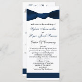 Hochzeitsprogramm für Marinebussen Programm (Vorne/Hinten)