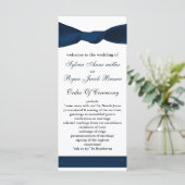 Hochzeitsprogramm für Marinebussen Programm (Stehend Vorderseite)