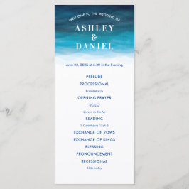 Hochzeitsprogramm für Meereswellen Programm