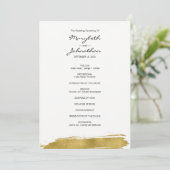 Hochzeitsprogramm für moderne Imitate Programm (Stehend Vorderseite)