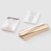 Hochzeitsprogramm für moderne Wasserstraßen im Gar Fächer (Non-assembled)