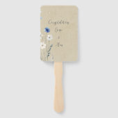 Hochzeitsprogramm für moderne Wildblume Fächer (Rückseite)