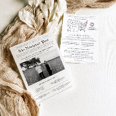 Hochzeitsprogramm für moderne Zeitungen