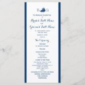 Hochzeitsprogramm für nautische Segelboote Programm (Vorderseite)