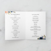 Hochzeitsprogramm für Navy Blue und Blush Pink Programm (Innenseite)