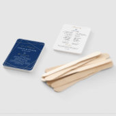 Hochzeitsprogramm für Navy Gold Geometric Fächer (Non-assembled)