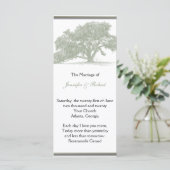 Hochzeitsprogramm für Oak Tree Plantation Programm (Stehend Vorderseite)