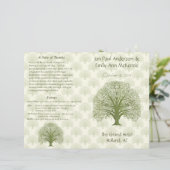 Hochzeitsprogramm für Olivenöl (Stehend Vorderseite)