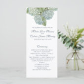 Hochzeitsprogramm für Peonies Programm (Stehend Vorderseite)