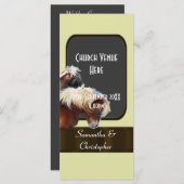 Hochzeitsprogramm für Pferde und Pferde Programm (Vorne/Hinten)