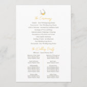 Hochzeitsprogramm für Reittiere Programm (Rückseite)