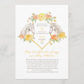 Hochzeitsprogramm für Reittiere Programm (Vorderseite)