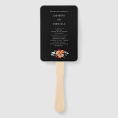 Hochzeitsprogramm für romantische niederländische fächer (Vorderseite)