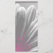 Hochzeitsprogramm für Rosa und Graue Blumen Programm (Rückseite)