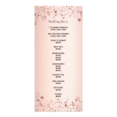Hochzeitsprogramm für Rose Werbekarte (Hinten)