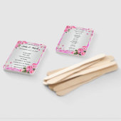 Hochzeitsprogramm für Rosen und Perlen Fächer (Non-assembled)