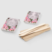 Hochzeitsprogramm für Rosen und Perlen in Rosa Fächer (Non-assembled)