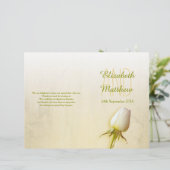 Hochzeitsprogramm für Rosenblüten (Stehend Vorderseite)