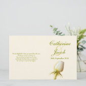 Hochzeitsprogramm für Rosenblüten (Stehend Vorderseite)