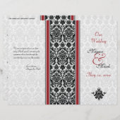 Hochzeitsprogramm für Rot und Schwarz (Vorne/Hinten)