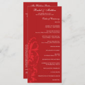Hochzeitsprogramm für Rote Flora Programm (Vorne/Hinten)