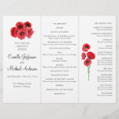 Hochzeitsprogramm für Rote Pfeffer (Vorderseite)