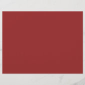 Hochzeitsprogramm für Rote Pfeffer (Rückseite)