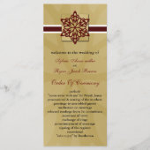 Hochzeitsprogramm für Rote Schneeflocken Programm (Vorderseite)