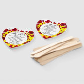 Hochzeitsprogramm für Rote und Gelbe Herzen und Ro Fächer (Non-assembled)