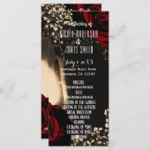 Hochzeitsprogramm für Rustikal-glänzende Laterne u Programm (Vorne/Hinten)