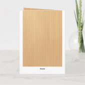 Hochzeitsprogramm für Rustikal-Holz-Rosa-Blütensch Karte (Rückseite)