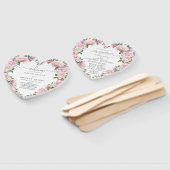 Hochzeitsprogramm für Rustikal-Rosa-Rose Fächer (Non-assembled)