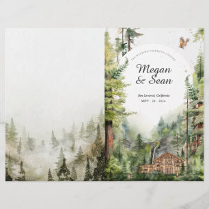 Hochzeitsprogramm für Rustikal-Wald