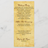 Hochzeitsprogramm für rustikale Anker Programm (Rückseite)