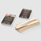 Hochzeitsprogramm für rustikale Holzflorenleuchten Fächer (Non-assembled)