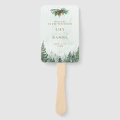 Hochzeitsprogramm für Rustikale Pinienwälder Fächer (Vorderseite)