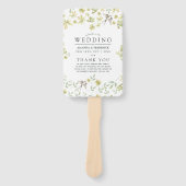 Hochzeitsprogramm für Rustikale Wasserfarbenwälder Fächer (Vorderseite)