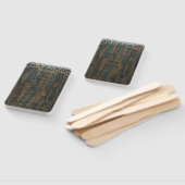 Hochzeitsprogramm für rustikales Holz Fächer (Non-assembled)