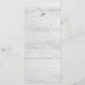 Hochzeitsprogramm für Rustikales Holz und Botanisc Programm (Rückseite)