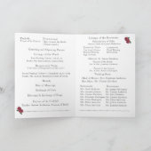Hochzeitsprogramm für schöne Rose Programm (Innenseite)