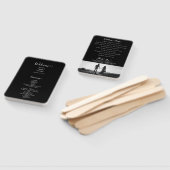 Hochzeitsprogramm für Schwarz-Weiß-Script-Fotos Fächer (Non-assembled)