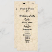 Hochzeitsprogramm für Schwarze Fischer Programm (Vorne/Hinten)