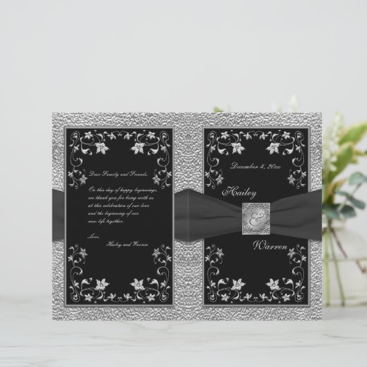 Hochzeitsprogramm für Schwarze und Zackenbarsche (Stehend Vorderseite)